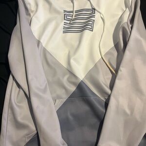 Jordan White and Gray Lightweight Jacket